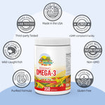 WOWPICKER Omega 3 Fish Oil 3000mg, 350 Softgels, 900 mg Omega-3 - Fish Oil Supplement with EPA & DHA Fatty Acids - Promotes Brain & Heart Health, NON-GMO & Gluten Free
