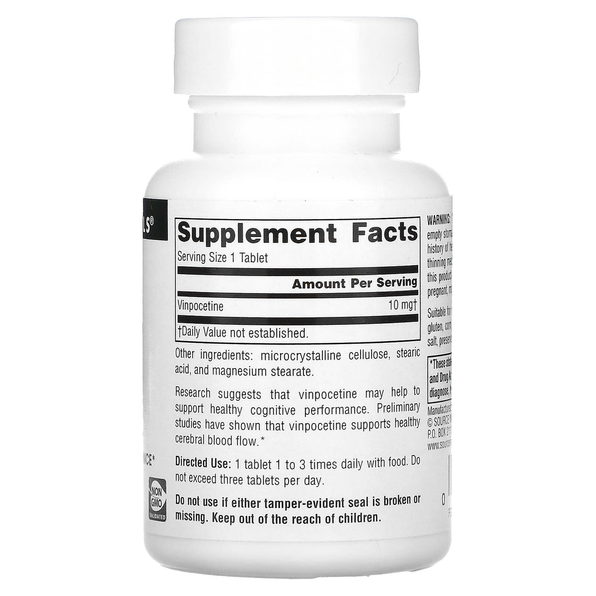 Source Naturals, Vinpocetine, 10 mg, 120 Tablets