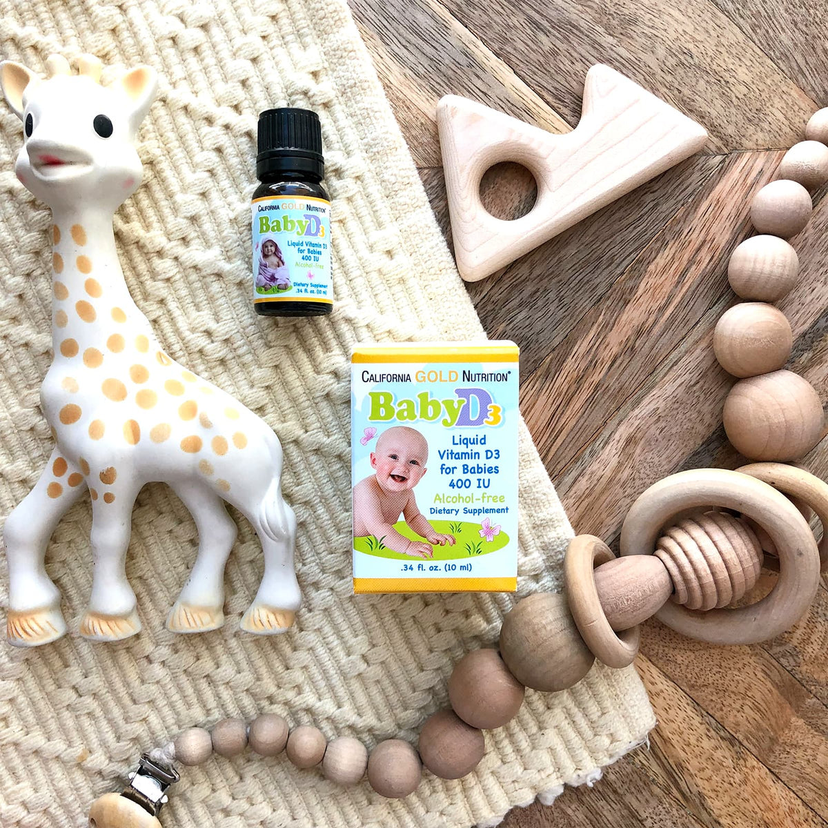 California Gold Nutrition, Baby Vitamin D3 Liquid, 10 mcg (400 IU), 0.34 fl oz (10 ml)