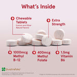 Jarrow Formulas, Methyl B-12 & Methyl Folate, Lemon, 100 Chewable Tablets