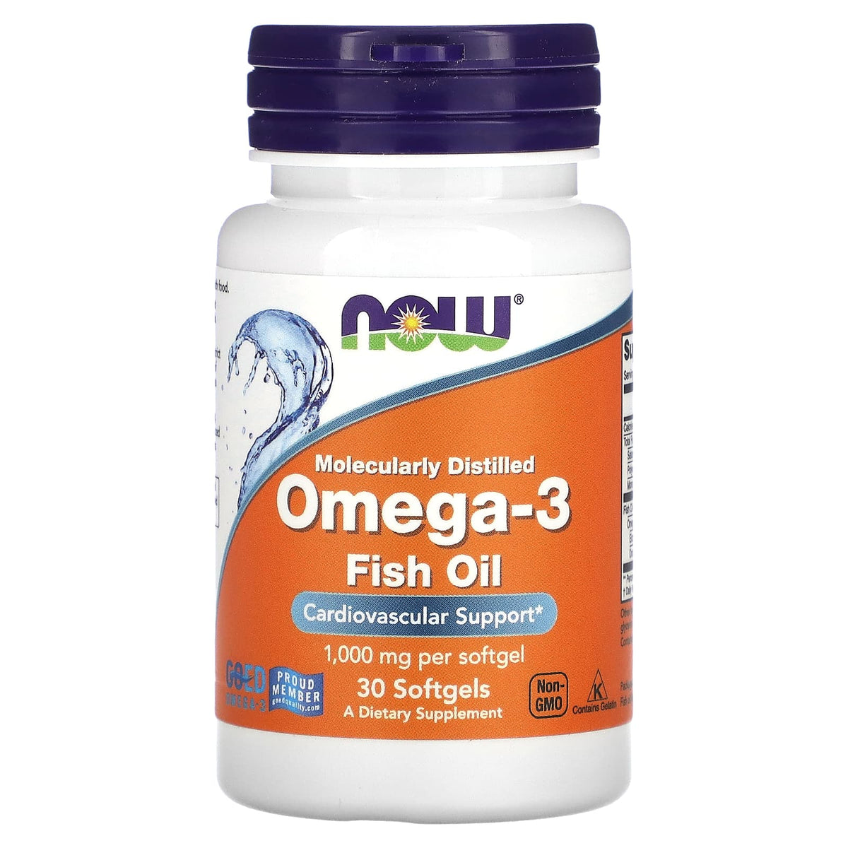 NOW Foods, Omega-3 Fish Oil, 1,000 mg, 30 Softgels