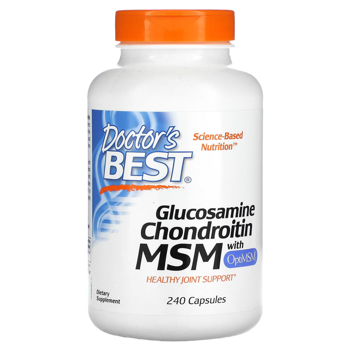 Doctor's Best, Glucosamine Chondroitin MSM with OptiMSM, 240 Capsules