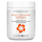Codeage, Hydrolyzed, Multi Collagen Peptides, 5 Types I, II, III, V, X, Powder, Unflavored, 20 oz (567 g)