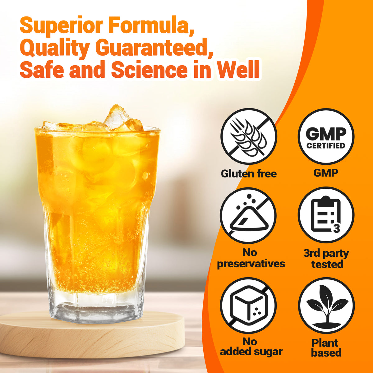 I Love Health® Turmeric 350 drink mix equivalent to 3000mgCurcuminoids with 500mg vitamin C