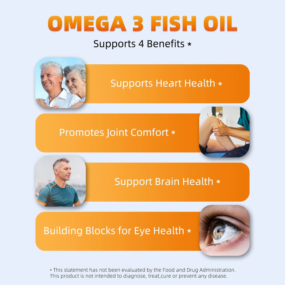 WOWPICKER Omega 3 Fish Oil 3000mg, 350 Softgels, 900 mg Omega-3 - Fish Oil Supplement with EPA & DHA Fatty Acids - Promotes Brain & Heart Health, NON-GMO & Gluten Free